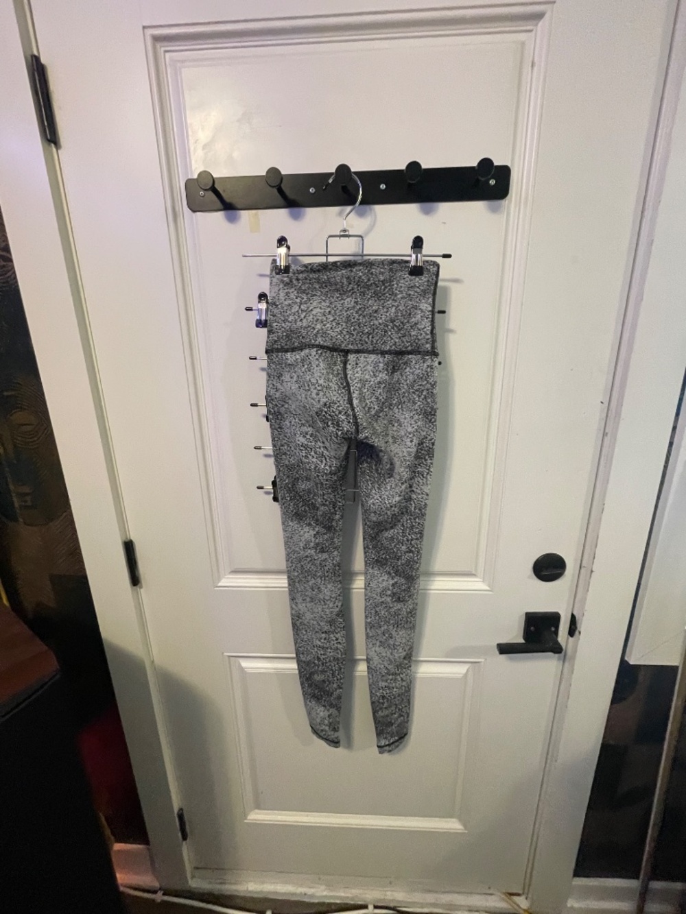 LULULEMON WUNDER UNDER PANT (Hi-Rise) Luon Spray Jacquard White Black - Picture 3 of 7